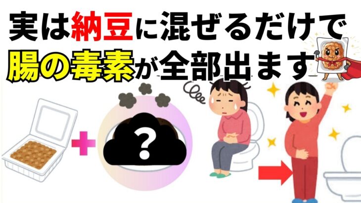 【9割が知らない】納豆+コレだけ!?「腸の腐敗」が消えて血糖値・HbA1cまで改善する食べ方5選【血糖値改善/腸内環境/糖尿病予防/デトックス】