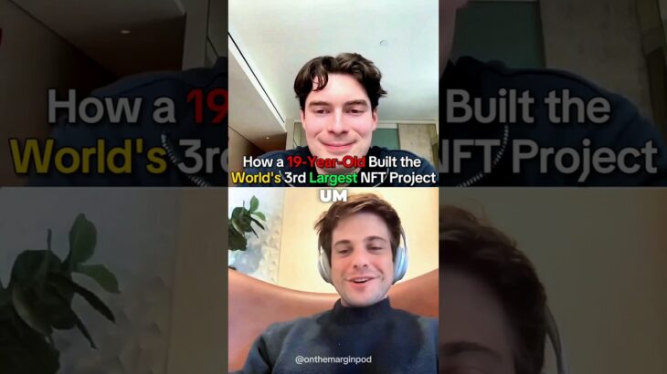 Building the World’s 3rd Largest NFT Project at 19. 🚀  @OnTheMarginPodcastCheck out @streamex on X