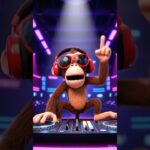 Cartoon monkey dj dancing wildly Part2 #dj #music #dance #remix #nft