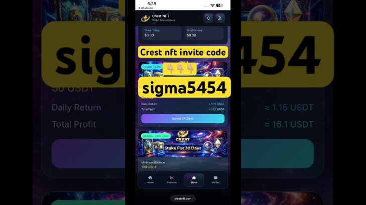 Crest nft invite code || crest nft referral code
