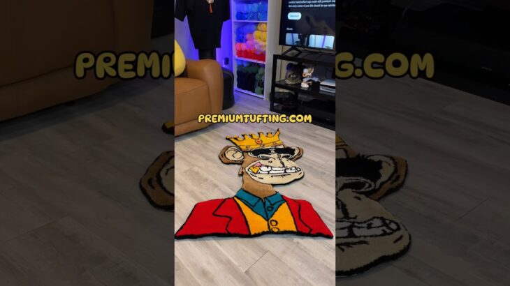 Handcrafted NFT Rug | Wall Art. #tufting #nft #handcrafted #art #bitcoin