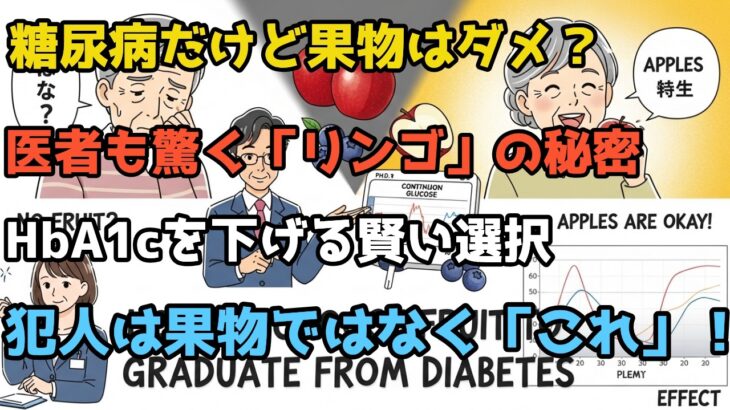 【朗報】糖尿病でも果物は食べられる！HbA1cを下げる「究極の果物術」