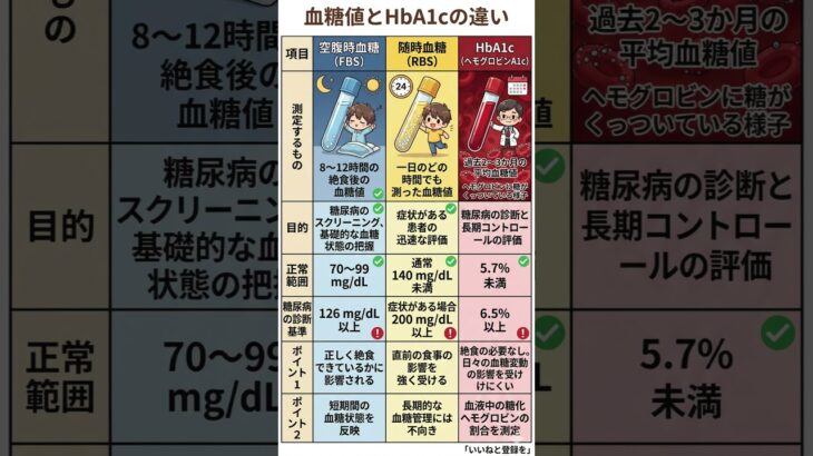【糖尿病】血糖値とHbA1cの決定的な違い！健康診断の結果を正しく読み解き、最悪の事態を防ぐ基礎知識