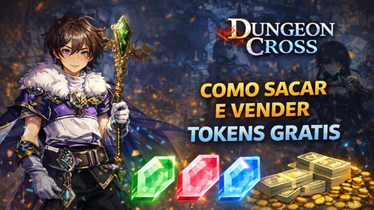 JOGO NFT GRATIS COMO SACAR TOKENS GRATIS NO Dungeon Cross