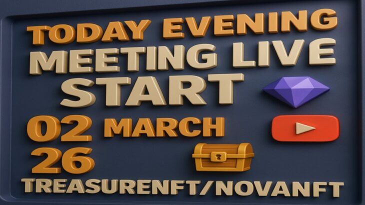 LIVE: TREASURE NFT MEETING | LATEST UPDATES AND INFORMATION | WITHDRAWAL UPDATE NOVANFT