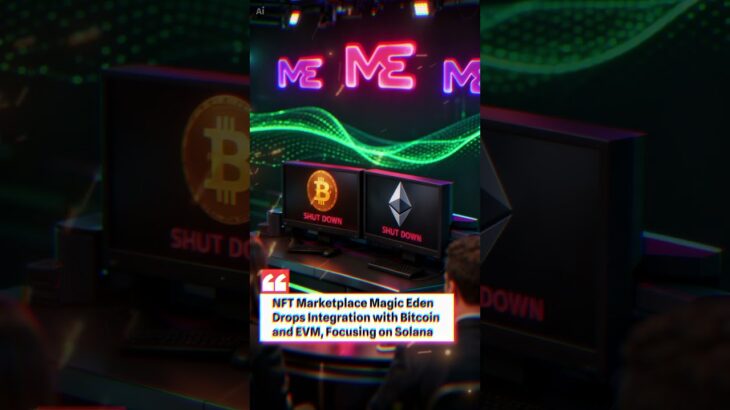 NFT Marketplace Magic Eden Drops Integration with Bitcoin and EVM, Focusing on Solana