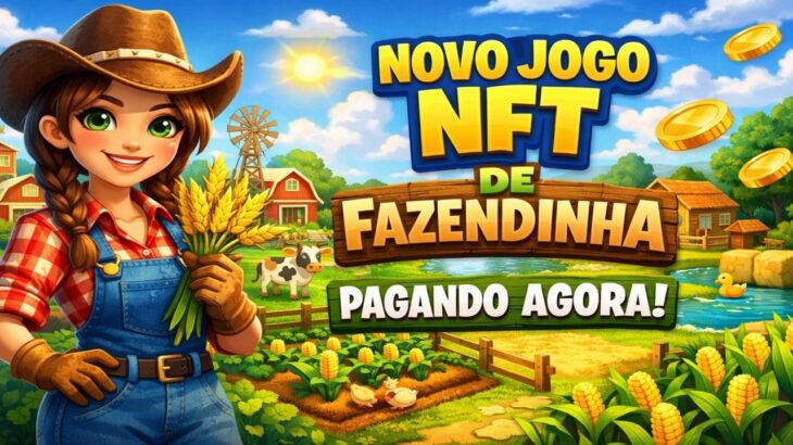 NOVO JOGO NFT DE FAZENDINHA GRÁTIS PAGANDO DE CELULAR E PC!
