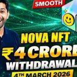 Nova NFT RS:4 crore withdrawal on 4th March 2026.