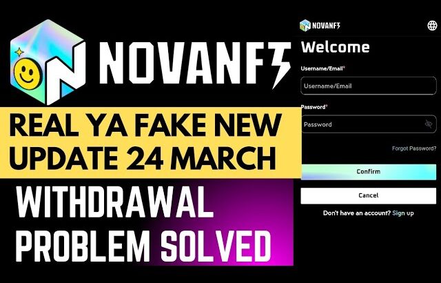 Nova NFT Withdrawal Problem Solved| Treasure NFT| Nova NFT New Update Today| Treasure NFT New Update