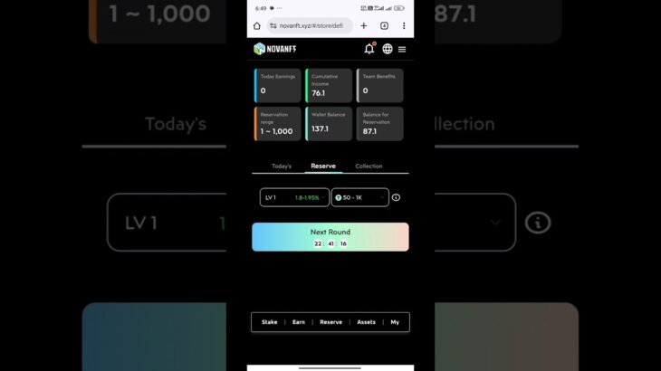 Nova NFT ke andar per day Kitna income hota Hai Hindi video #nft #novanft #earningapp