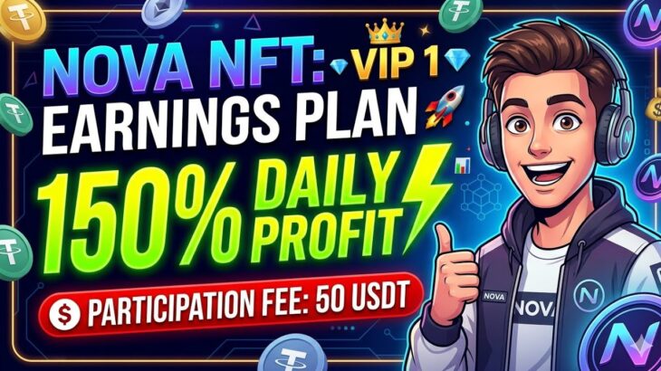 🌹Nova Nft Today New Update 😱✅ | Withdrawal Start | VIP Earning | 150% par day profit #Nova#vairal