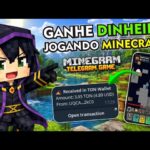 Novo Minecraft?! Jogo NFT Grátis Pagando pelo Celular | Minegram