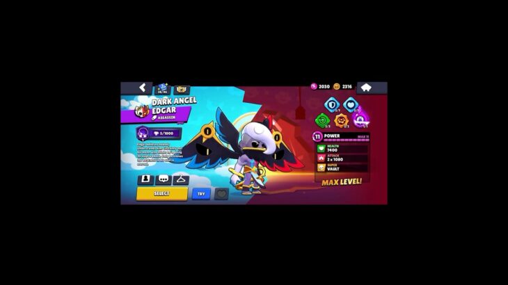 PULLED HYPER CHARGED EDGAR 😱 #brawlstars #brawlin #supercell #brawl #gamingvideos #games #nft