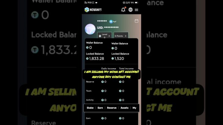 Selling My Nova NFT Account Anyone Buy Contact Me