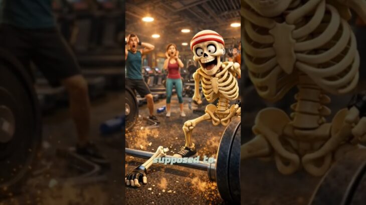 Skeleton Goes to the Gym #adventure #facts #funny #nft #skeleton