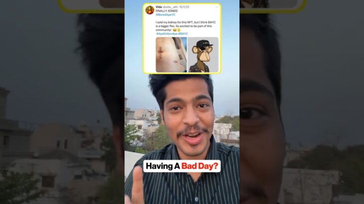 Sold Kidney for NFT Now 90% Gone 😳 #shorts