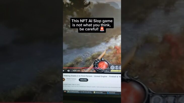This NFT AI Slop game is not what you think, be careful! 🚨 #fypシ #gaming #diablo2 #fypシ゚viral