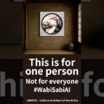 This is for one person. #opensea  #nft #wabisabiai #Web3