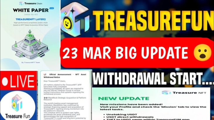 Treasure NFT New Update Today | Treasure FUN New Update Today | Treasure Nft Withdrawal