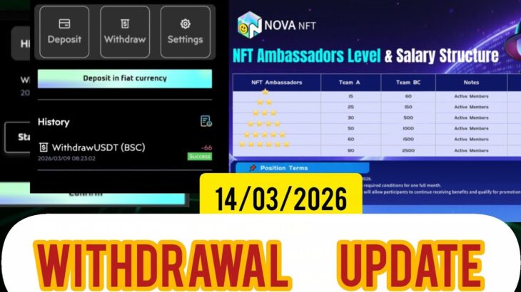 TreasureFUN to NOVA NFT NEW UPDATE WITHDRAWAL OFFICIAL #treasurefunindia #novanft