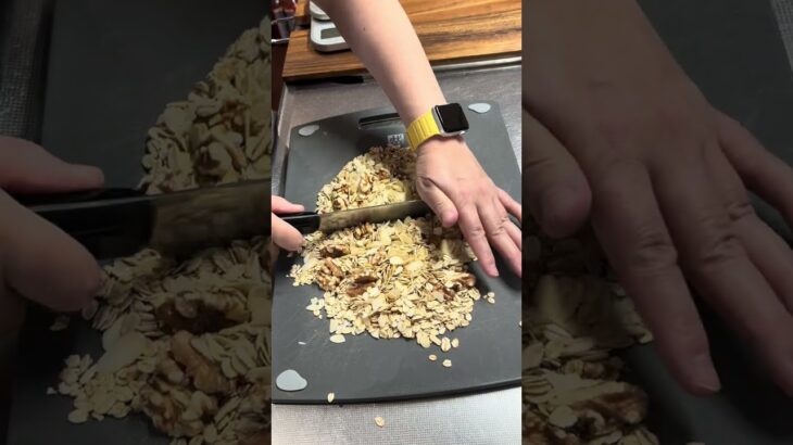 オートミールバー＼糖尿病家のキッチン／#糖尿病 #高血圧 #脂肪肝 #簡単レシピ #cooking #おやつ #オートミール #ダイエット #おうちおやつ #手作り