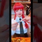 #cosplay #コスプレ 1型糖尿病患者のお食事前の儀式（ヒューマログ　超速攻型インスリン）