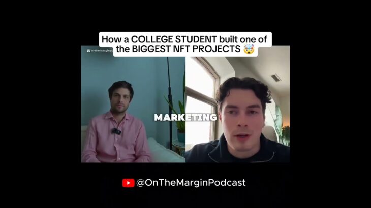 how a college student built one of the biggest NFT projects #onthemargin #shorts