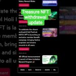 treasure NFT withdrawal update l nova Nft nwe update today #novanft #treasurenft