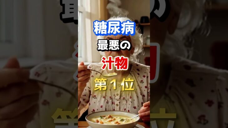 【１位は甘いものじゃない⁉】糖尿病になりやすい最悪の汁物　#雑学 #医学 #知恵 #医学 #高齢者 #健康 #ファッション