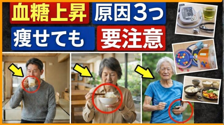 【テレビでは深く語られない】糖尿病になる人に共通する３つのタイプ。静かに進む前兆を見逃さないで【医師解説】【糖尿病予防】【血糖値改善】【生活習慣】