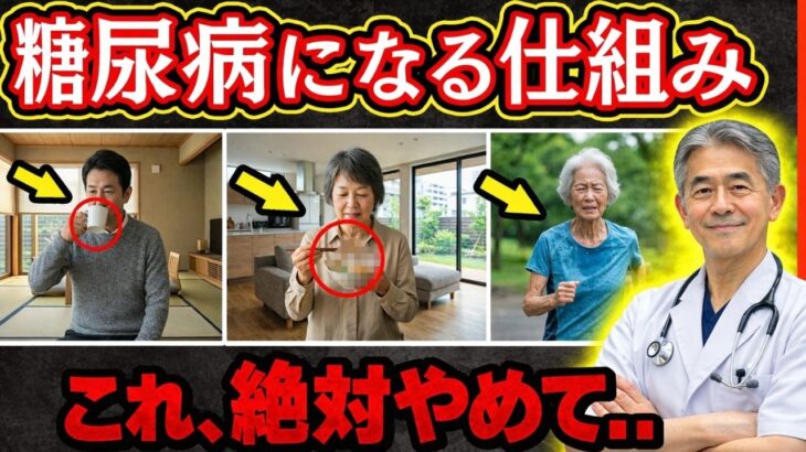 【テレビじゃ言えない】『糖尿病』になる人に共通する３つのパターン。『前兆』を見逃さないで。【医師解説】| 高齢者健康