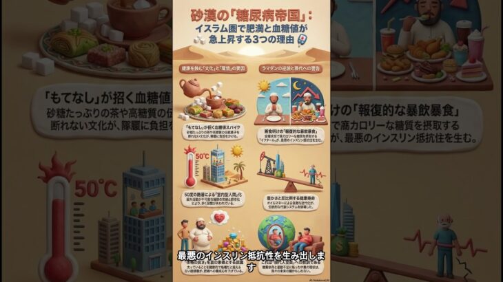 【砂漠の糖尿病帝国】なぜ中東の富裕国は「砂糖」で命を落とすのか？