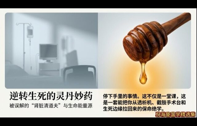 倪海厦：西医骗了你多久？糖尿病戒糖竟是慢性自杀！这口“黄金水”，才是逆转肾衰竭的救命稻草！#真假蜂蜜 #养肾 #护肾 #夜尿 #中医养生 #养生误区 #中老年健康 #饮食搭配#生活调理#倪海廈