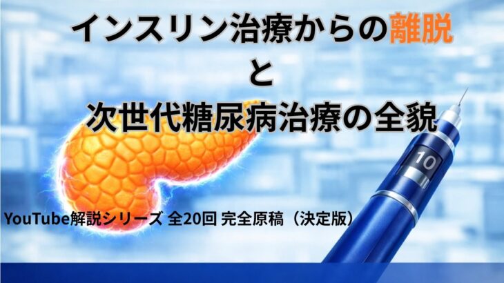 インスリン治療からの離脱と次世代糖尿病治療の全貌