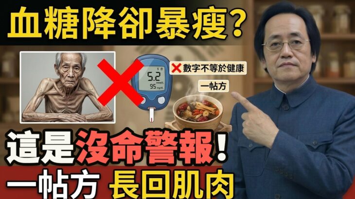 【倪海廈】糖尿病人暴瘦怎麼辦？公開「救脾生肌膏」把肌肉長回來！#倪海廈🔥 #糖尿病⚡ #中醫養生⭐ #救脾生肌膏🌿 #銀齡樂在健康✨#健康長壽 #肌少症