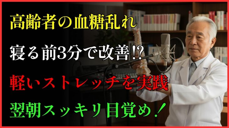 今すぐ実践：寝る前の軽いストレッチ | 健康 | 血糖 | 糖尿病 | 運動 | 高齢者