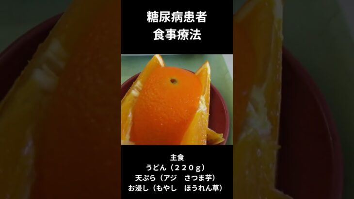 糖尿病の食事献立ー５５　昼食編、主食、うどん２２０ｇ