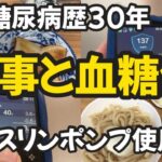 【1型糖尿病】インスリンポンプで血糖コントロール！　リアルな食事・・・野菜不足な日　MiniMedミニメド780G