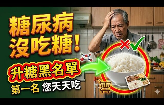 糖尿病根本不是吃糖吃出来的！医生曝光 10 大升糖食物黑名单，第一名您绝对天天吃。