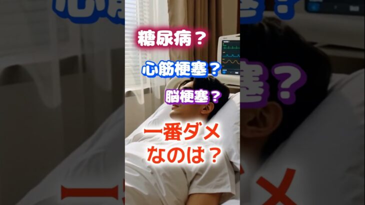 【　1位はこのどれでもないぞ⁉】糖尿病？心筋梗塞？脳梗塞？結局何が1番ダメなんだよ？#健康 #雑学 #開運 #知恵 #医学 #名言