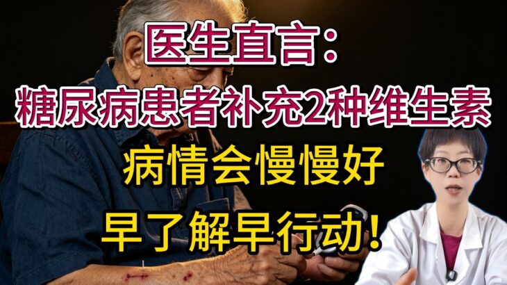 医生直言：糖尿病患者补充2种维生素，病情会慢慢好，早了解早行动！【安澜谈健康】#糖尿病 #控糖 #血糖稳定 #维生素D #B族维生素 #二甲双胍 #糖尿病并发症 #健康科普 #胰岛素抵抗 #糖友饮食