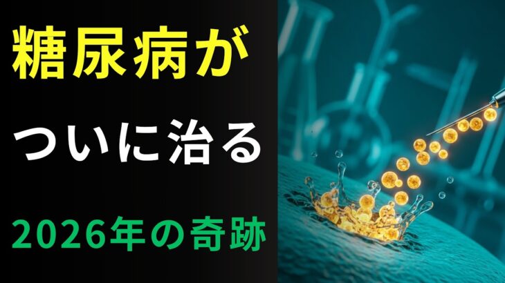 【衝撃】2026年、ついに糖尿病が完治する！？iPS細胞の奇跡