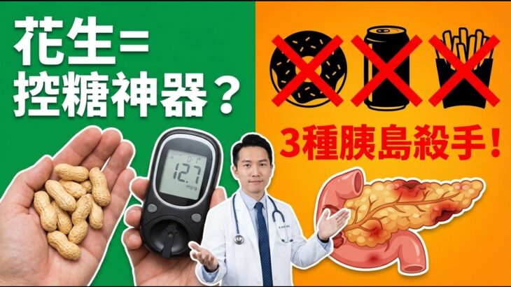 每天一小把花生，糖尿病風險降24%？研究解析＋3大血糖刺客曝光！