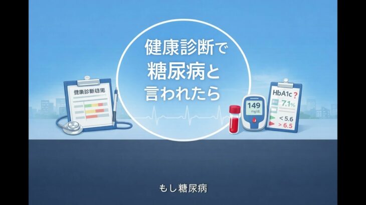 【医師　解説】25　健康診断で糖尿病と言われたら