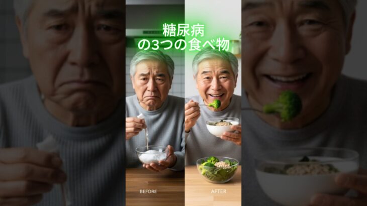 糖尿病無条件毎日食べるべき3つの食べ物  #糖尿病 #シニア健康 #健康習慣 #長生き #健康知識 #簡単体操