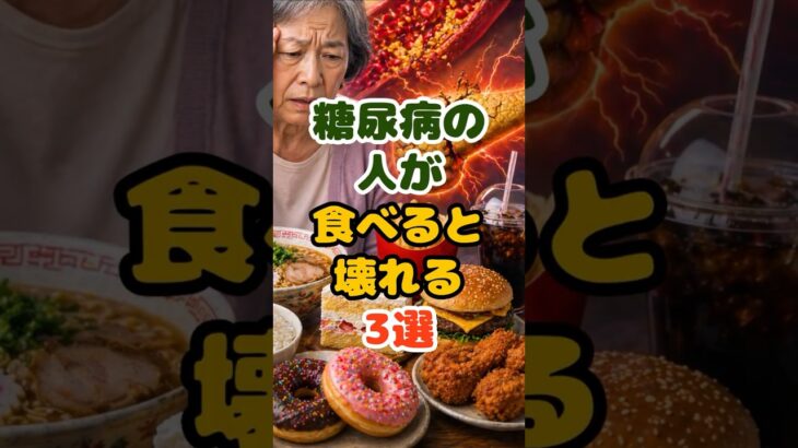 糖尿病の 人が 食べると 壊れる 3選 #しっとく食べもの