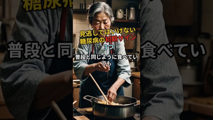 見逃してはいけない糖尿病の初期サイン3つ