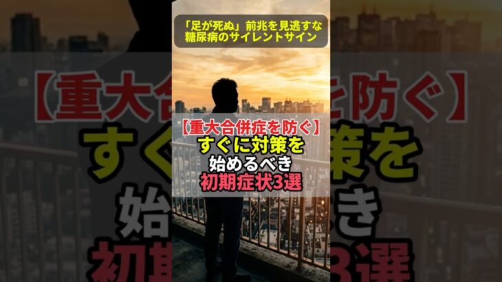 【糖尿病】すぐに対策すべき初期症状3選
