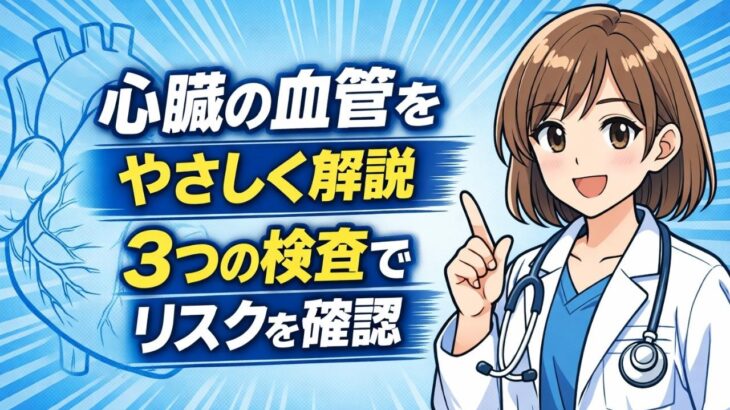 心臓の血管をやさしく解説｜3つの検査でリスクを確認【医師が教える糖尿病・動脈硬化チェック】