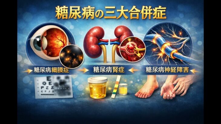 【医師　解説】31　糖尿病の三大合併症